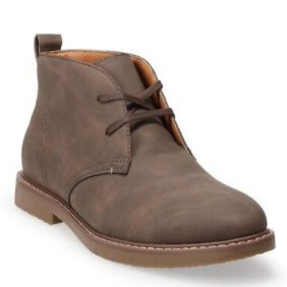 Sonoma Goods For Life Brown Chukka Lace Up Leather Brown Boots Men\'s Size 13 main image 6